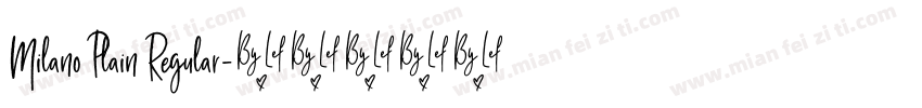 Milano Plain Regular字体转换